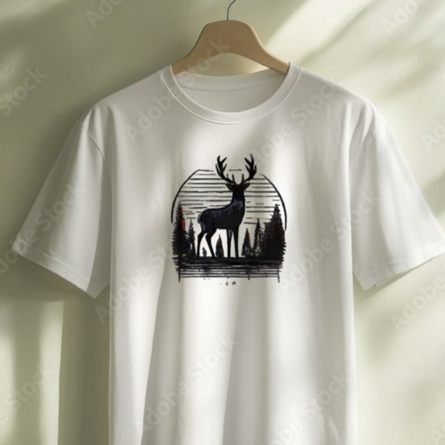 black dear T-Shirt (Creator Uploaded)