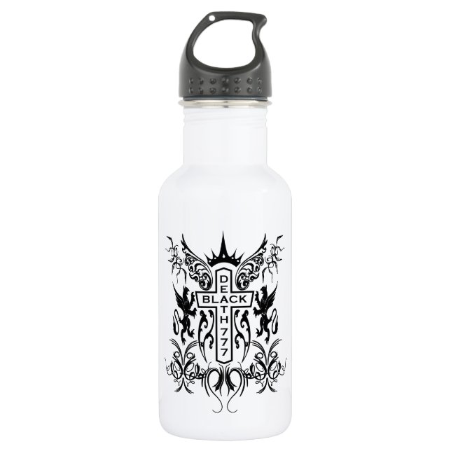 Black Death 777 - Cross 532 Ml Water Bottle (Front)