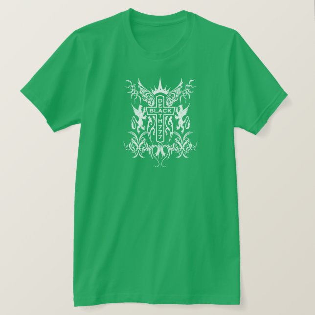 Black Death 777 - Cross T-Shirt (Design Front)