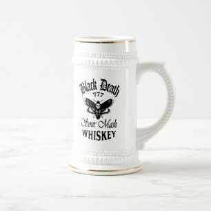 Black Death 777 - Deaths Head Whiskey Beer Stein