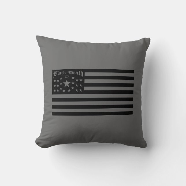 Black Death 777 -  Flag - Pillow (Front)