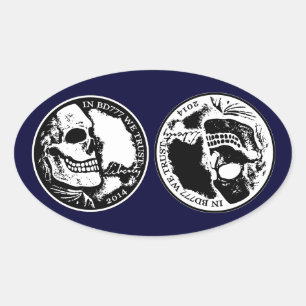 Black Death 777 - Liberty Oval Sticker