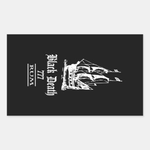 Black Death 777 - Ol Ships Rum Sticker