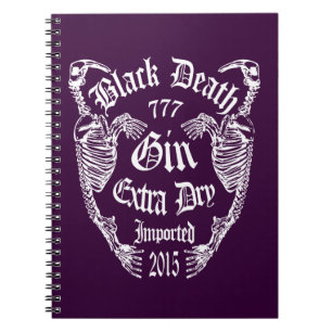 Black Death 777 - Walrus Bone Gin Notebook
