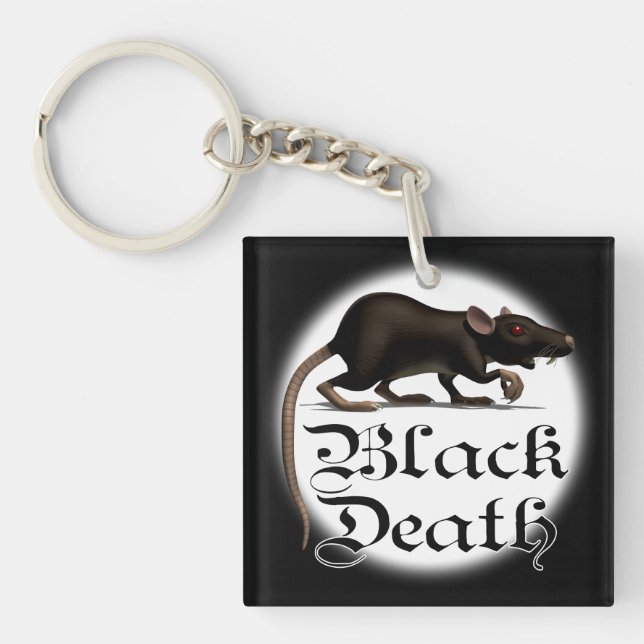 Black Death Rat Key Chains (Front)