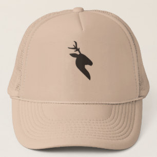 Black deer's head Trucker Hat