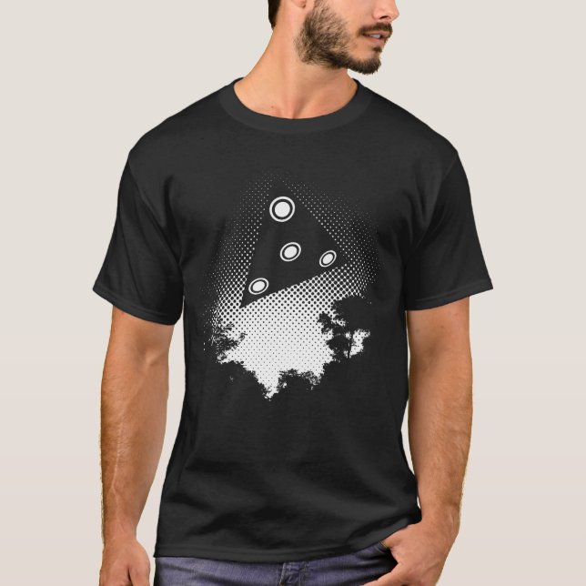 black delta UFO T-Shirt (Front)