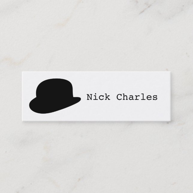 Black Derby Skinny Card (Front)