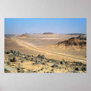 Black Desert View, Farafra, Egypt Poster