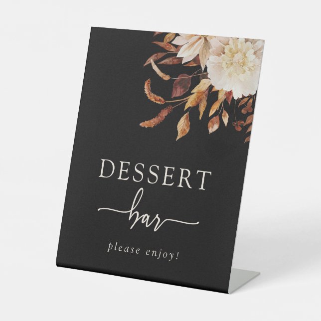 Black Dessert Bar Sign (Front)