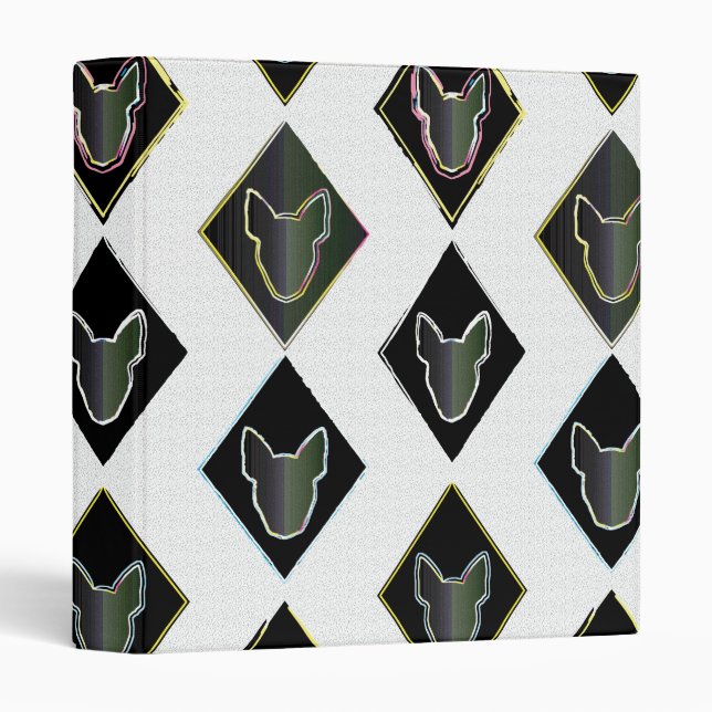 Black Diamond bull Terrier Binder (Front/Spine)