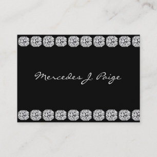 BLACK DIAMOND FAUX Business Card