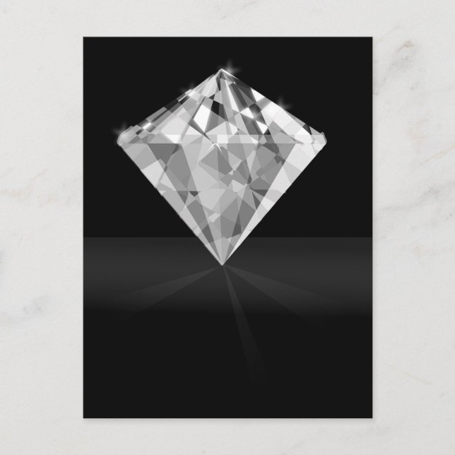 Black Diamond Gem Postcard (Front)