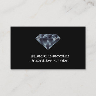 Black diamond jewelery store Business card