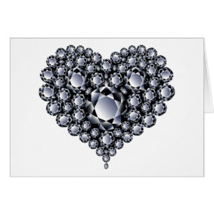 Black Diamonds Heart Gems