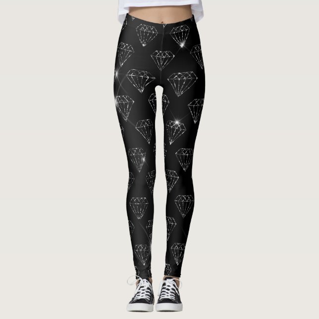 Black Diamonds Leggings (Front)