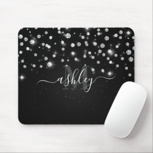 Black Diamonds Mouse Pad