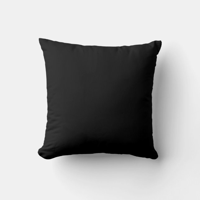 Black Diamonds on White Throw Pillow (Front)