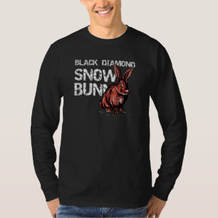 Black Diamonds Skiing Snow Bunny T-Shirt