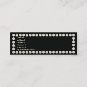 Black Diamonds - Skinny Mini Business Card