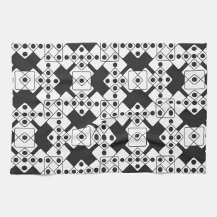 Black Dice Kitchen Towel