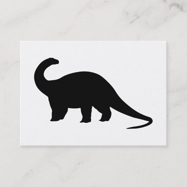 Black Dinosaur Business Card (Front)