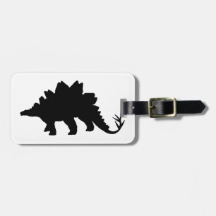 Black Dinosaur Luggage Tag