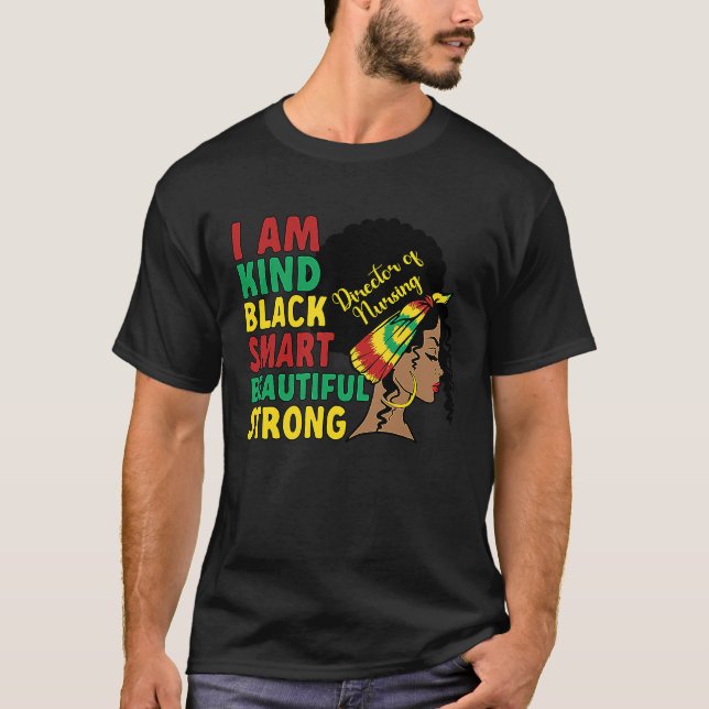 Black Director Of Nursing African American Directo T-Shirt (Front)