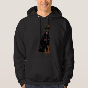 Black Doberman 180 Hoodie