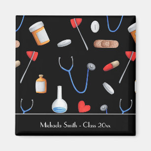 Black Doctor Nurse Graduation Favour Magnet