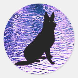 Black Dog - Always on Watch - Guard-Dog Stickers