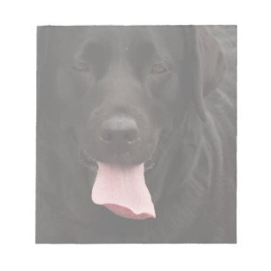Black dog face notepad
