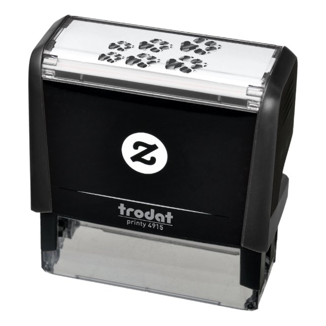 Black dog paw self-inking stamp (Product)