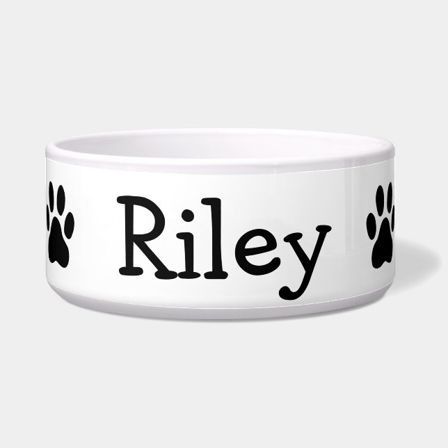 Black Dog Paws Dog Name (Front)