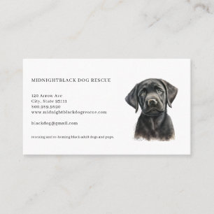 Black Dog Rescue Organization Business Card