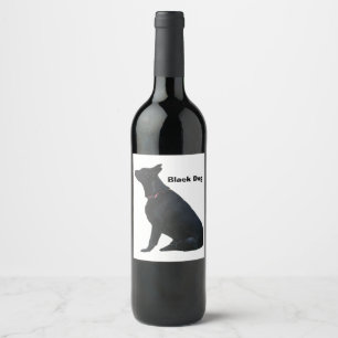 Black Dog Wine Lable Label