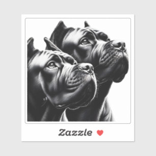 Black Dogs Posing in Artistic Close-Up Portrait