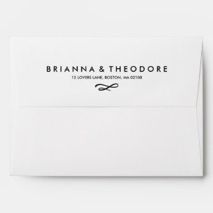 Black Dot Liner with Return Address Envelope
