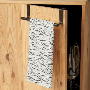 Black Dot Pattern Kitchen Towel