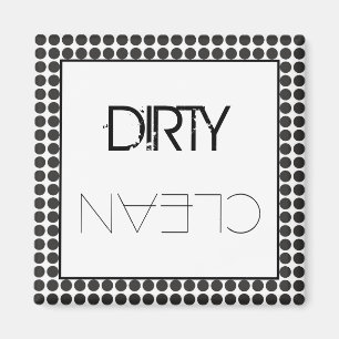 Black Dots Dishwasher Magnet