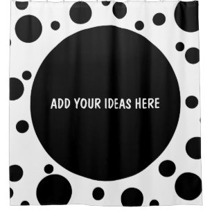 Black Dots seamless pattern + your backgr. & ideas