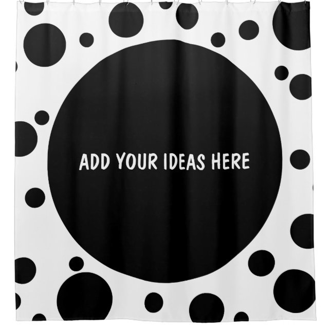 Black Dots seamless pattern + your backgr. & ideas (Front)