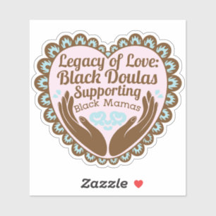 Black Doula Appreciation Custom-Cut Vinyl Sticker