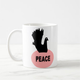 Black Dove Peace Mug