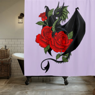 Black Dragon and Roses