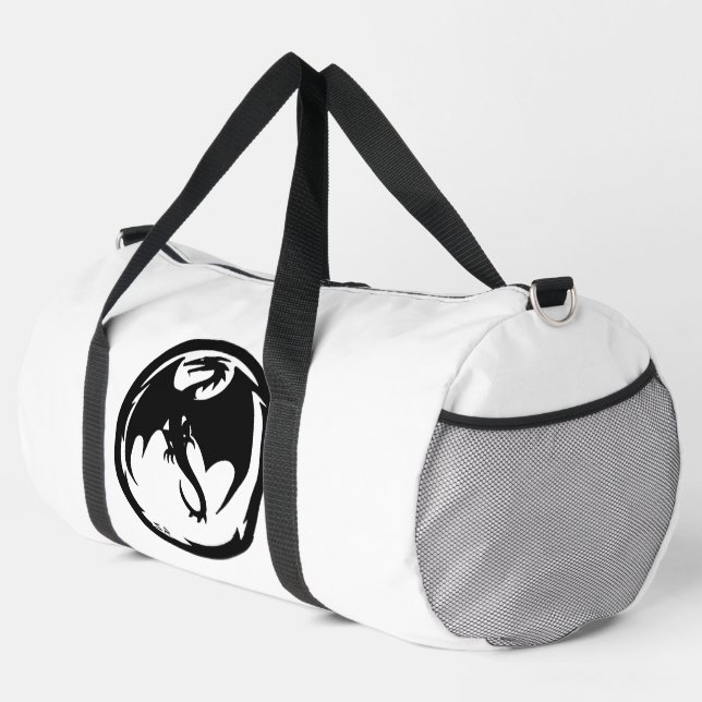 Black Dragon blanc sac en duffice (Coin droit)