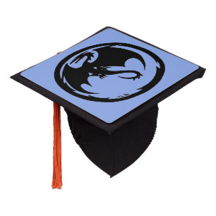 Black Dragon blue graduation cap