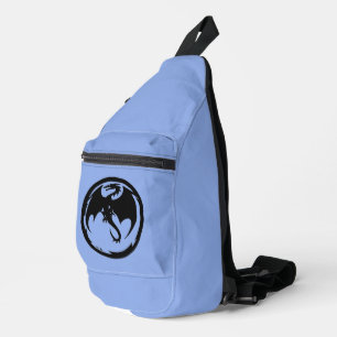 Black Dragon blue sling bag backpack