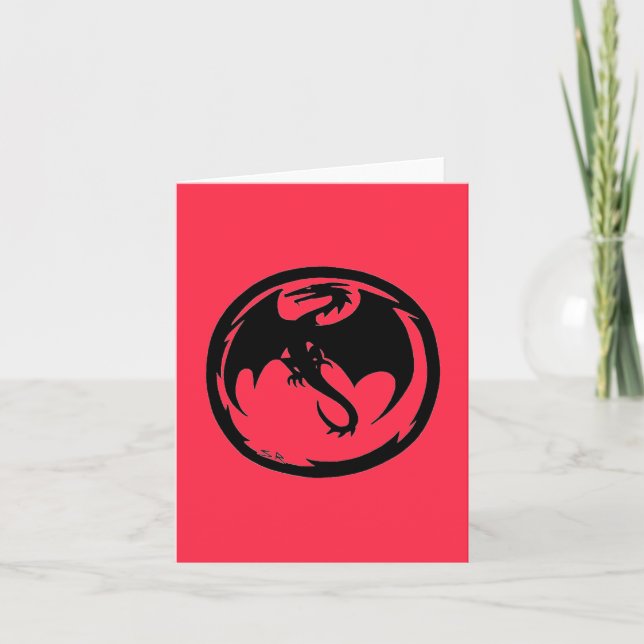 Black Dragon coral card (Front)