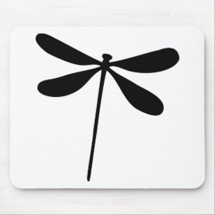 black dragon fly icon mouse pad